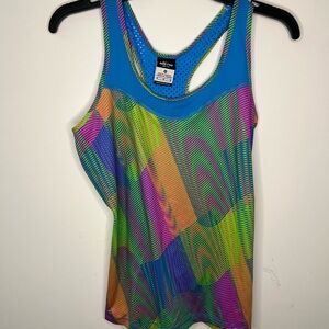Nike Multicolor Racerback Tank Top Sz M